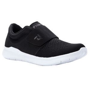 Propet Viator Strap Slip On  Mens Black Sneakers Casual Shoes MAA073M-BLK 8 W(E)